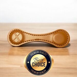 Premium Handmade Leather Bookmark – Tan Double-End Design, Durable & Stylish